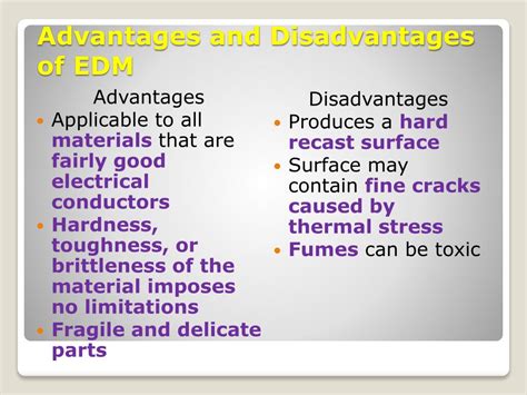 disadvantages of edms|Advantages and disadvantages of EDM .
